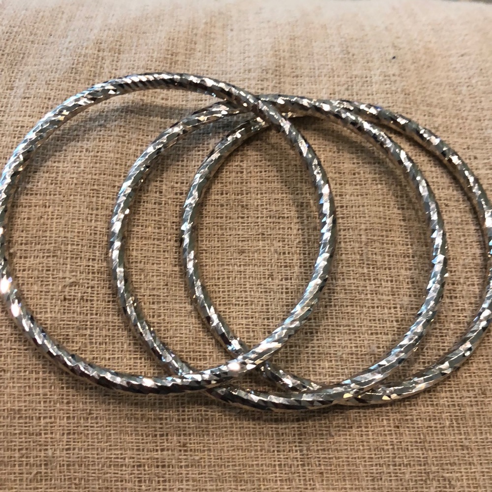 Silver bracelets